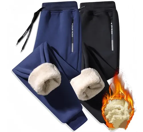 Calça Moletom Forrada |  Bolso | Cintura Elástica