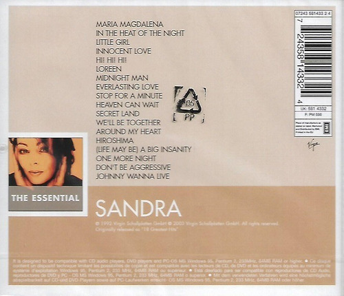 Cd Sandra - The Essential Y Sellado Obivinilos