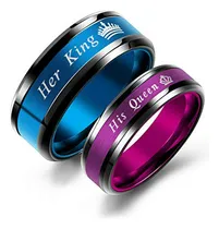 Comprar Anillos De Promesa - Juego De 2 Anillos De Pareja De Rey Y R