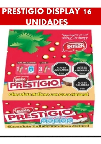 Chocolate Display  Prestigio Nestlé Relleno 16 Unidades 