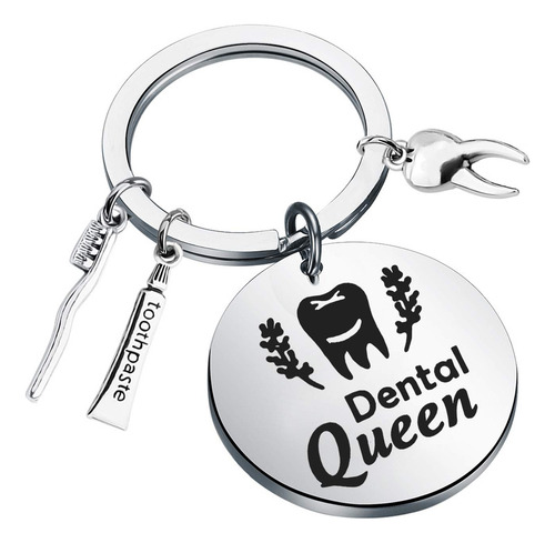 Wsnang Dentista Regalos Dental Queen Llavero Asistente Denta