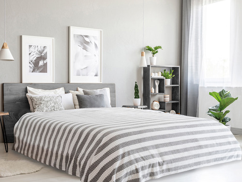 Cobertor Ligero Alberta King Size Dormireal Gris