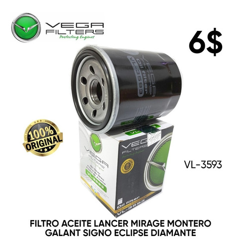 Filtro Aceite Mitsubishi Montero Limited Sport Outlander