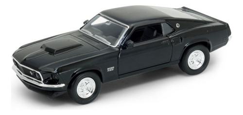 Welly 1:34 1969 Ford Mustang Boss 429 Negro 43713cw