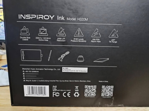 Tableta Huion Inspiroy H320m Naranja (Usado)