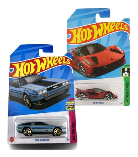 Kit 2 X Carrinhos Hot Wheels 1:64 Miniatura Mattel Sortido