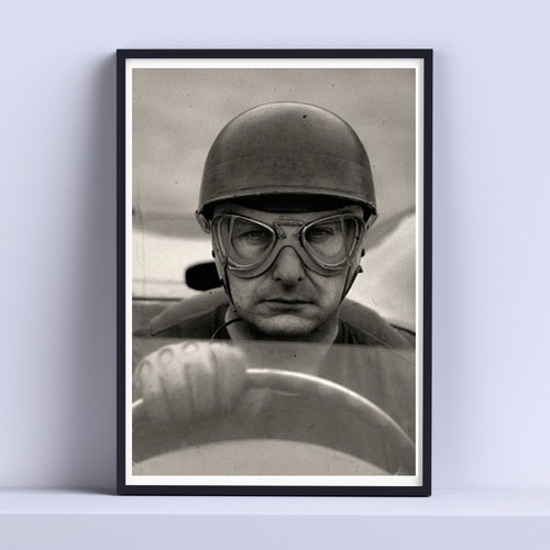 Cuadro Juan M Fangio Formula 1 Deco 30x40cm Listo P Colgar