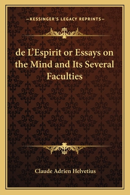 Libro De L'espirit Or Essays On The Mind And Its Several ...