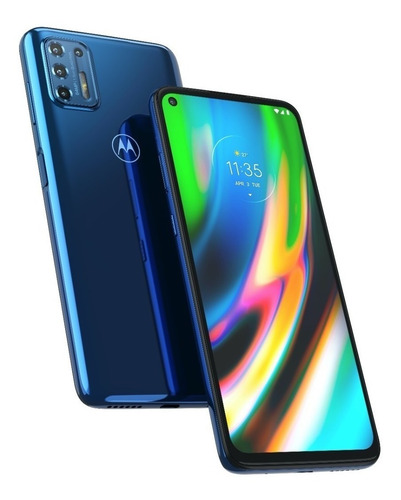 Imagen 7 de 7 de Moto G9 Plus 128 GB azul dive 4 GB RAM