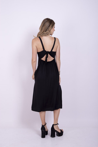 Vestido Lia Semi Largo De Rose Amarela Para Mujer