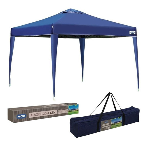 Tenda Gazebo Dobrável Sanfonado Alumínio 3x3 Mor X-flex