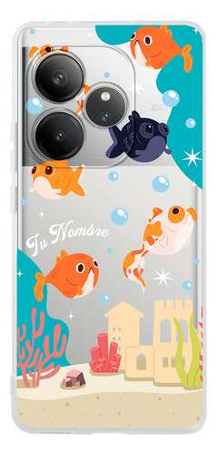 Funda Para Realme Para Mujer Pez Dorado Con Personalizacion