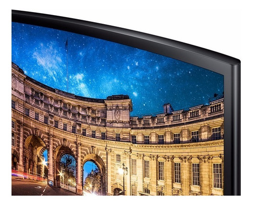 Monitor gamer curvo Samsung F390 Series C24F390FH led 24" black high glossy 100V/240V