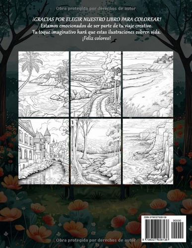 Paisajes Relajantes Libros Para Colorear Para Adultos: Paisa