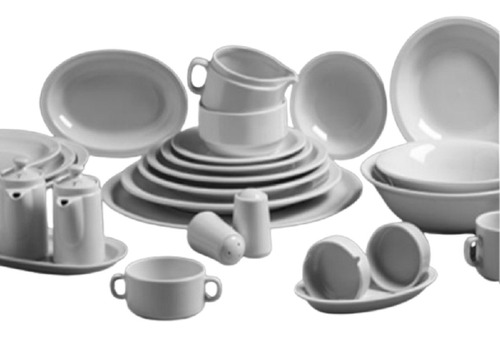 Set 12 Piezas Pocillos Cafe Con Plato Tsuji 450 Blanca  Ss