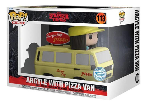 Boneco Funko Pop Stranger Things Argyle With Pizza 113