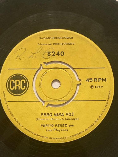 Vinilo Single De Pepito Pérez Amor De Pobre (w18.