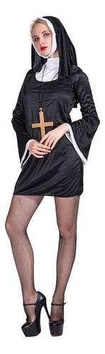 Disfraz De Halloween De Monja Sexy Traviesa Para Mujer