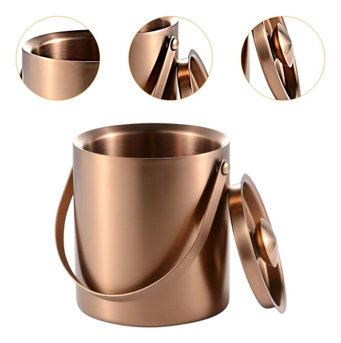 Bebada De Cubo De Hielo De Pared Doble El Recipiente 2l