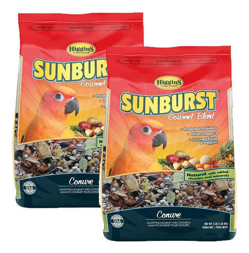 Higgins Sunburst Gourmet Food Mix Para Conures