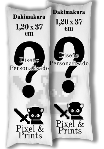 Dakimakura Doble Imagen Personalizada (120x37cm)