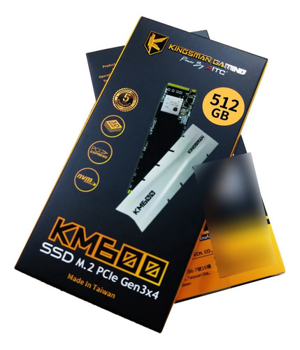 Imagen 2 de 4 de Disco Ssd Nvme M.2 2280 Aitc Km600 Lectura 2500mb/s 512gb