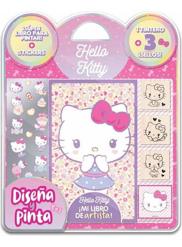 Diseña Y Pinta Hello Kitty, De Editorial Vértice. Editorial Vértice En Español
