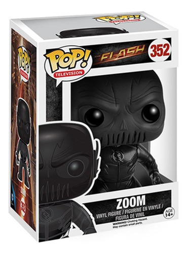 Funko Pop The Flash Dc Comics Zoom 352 Traje Negro Protector