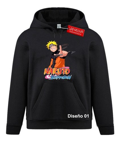 Buzo Canguro Naruto Algodón Frizado