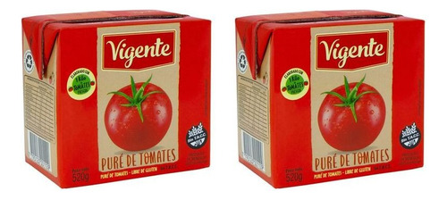 Puré De Tomate Vigente 520 Gr Pack X2u