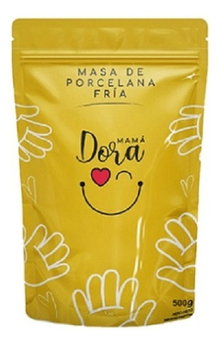 Porcelana Fria Mama Dora 500 Gr X10 Unidades Color Natural