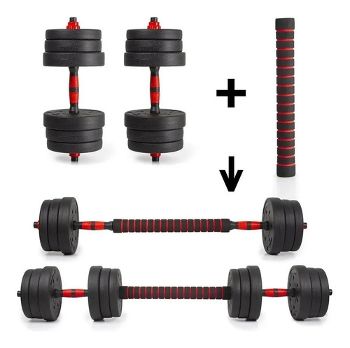 Set De Mancuernas 20kg / 40 Lb Ajustable Pesas Discos