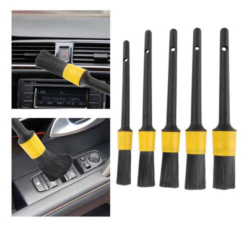 5x Car Detailing Brush Set Cepillos De Limpieza Para Limpiar