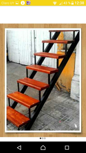 Escaleras Interior $3700 Mt Hierro Y Madera