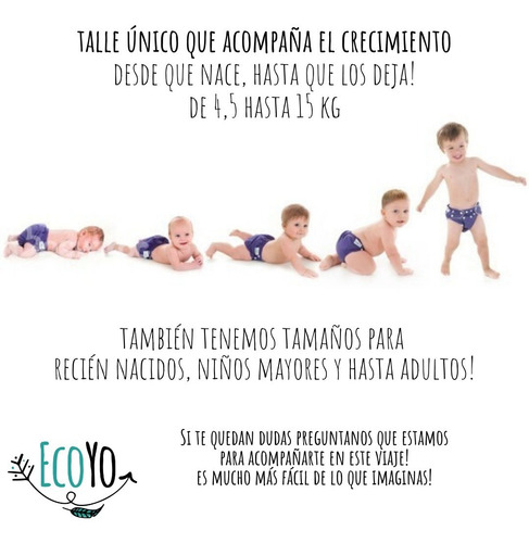 Inserto Cañamo 6 Capas Pañal Ecológico Nocturno Pack 2 Ecoyo
