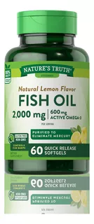 Nature's Truth Omega 3 Fish Oil | 2,000 Mg - 60 Softgels