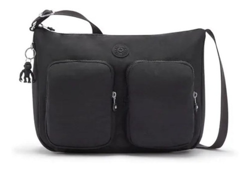 Cartera Kipling Modelo Sidney Black Tonal (color Negro