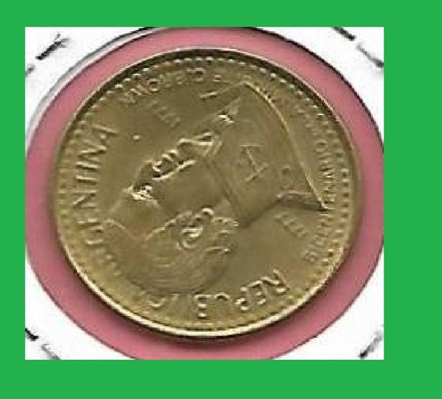 Moneda Argentina Error Giro 10 Pesos Ley 18.188 1977 Palermo