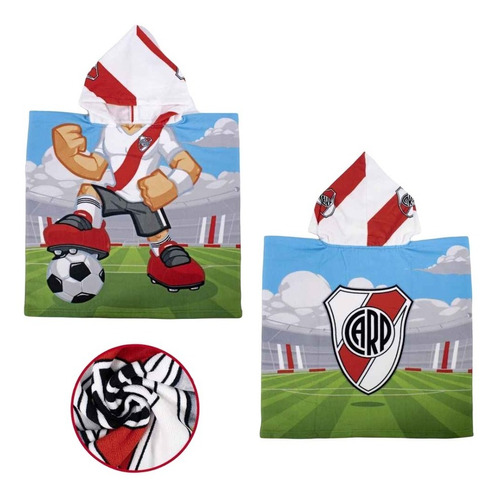 Ponchito + Mochila River Plate Infantil Futbol Original