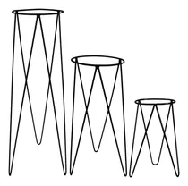 Comprar Kit 3 Suportes Vaso Tripe 30-45-60cm Plantas Jardinagem