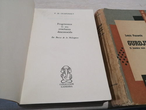 Fragmentos De Una Enseñanza Desconocida. Ouspensky (Usado)