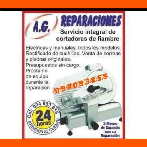Imagen 4 de 4 de Servis De Cortadoras De Fiambres Servis