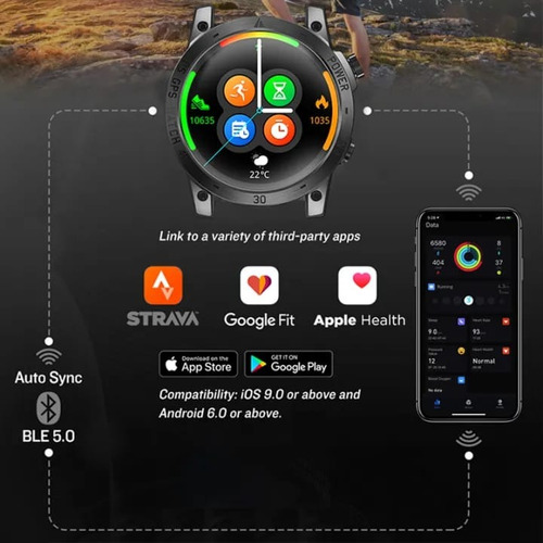 Smartwatch Reloj Inteligente Sumergible 50m