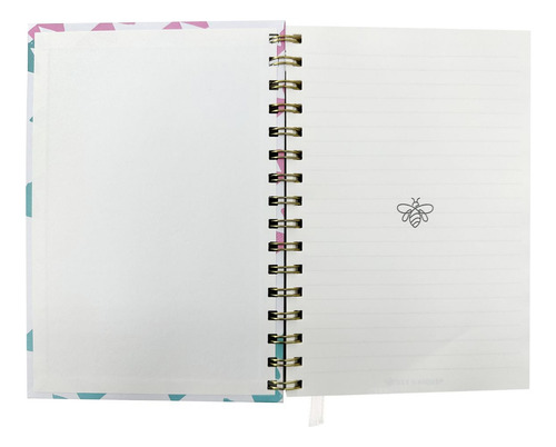 Caderno A5 Cotton Candy Capa Dura 120 Folhas 80gm Bee Unique Cor Branco