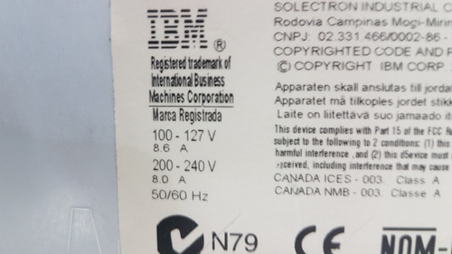 Servidor Ibm System Server X3850 4 Proc. Dual Core 40gb M/p