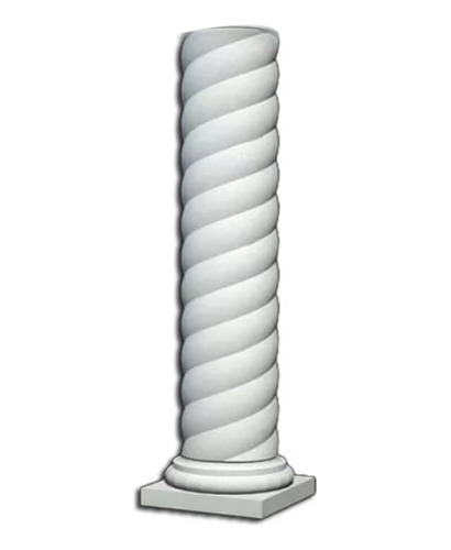 Molde Unicel Columna Trenzada 25 Cm Diametro