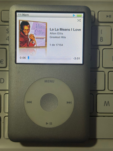 Ipod Classic De 6ta Generación 160gb (grueso) Plateado (Usado)