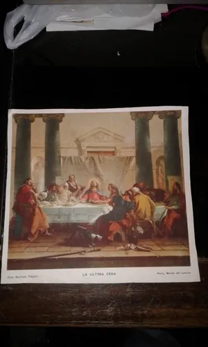 Lamina La Ultima Cena Juan Domingo Tiepolo Coleccion Louvre (Usado)