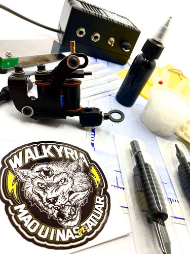 Kit Tattoo Principiante Fte. Y Maquina Nac. Tatuaje Tatuar