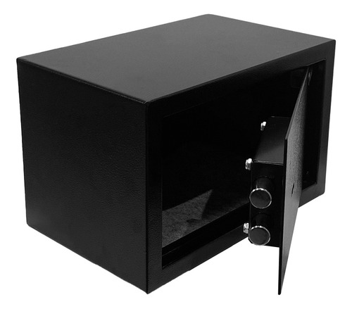 Caja Fuerte De Seguridad Tesoro Para Abulonar Con 2 Llaves Color Nano black